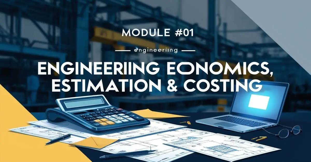 Engineering Economics, Estimation & Costing